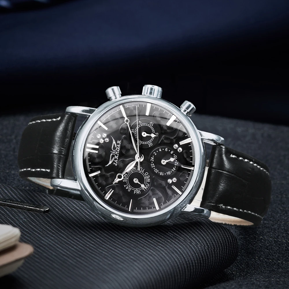 Часы мужские механические Автоматические с кожаным ремешком s 2020 | Наручные часы
