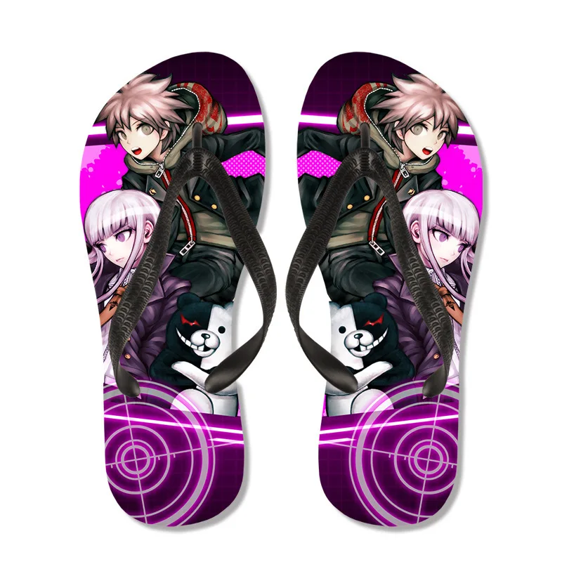 

Flip Flops Japanese Unisex Anime Cosplay Slides Non-slip Home Bathroom Sandals Summer Outdoor Beach Cartoon 3D print shoes