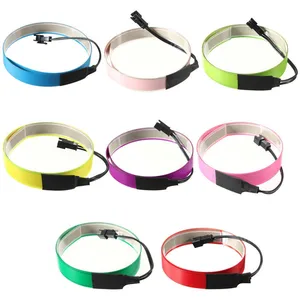 EL Wire Colorful Flexible Electroluminescent Tape EL Tape Battery Power WhiteBlueRedPinkPurpleGreenLemon greenYellow