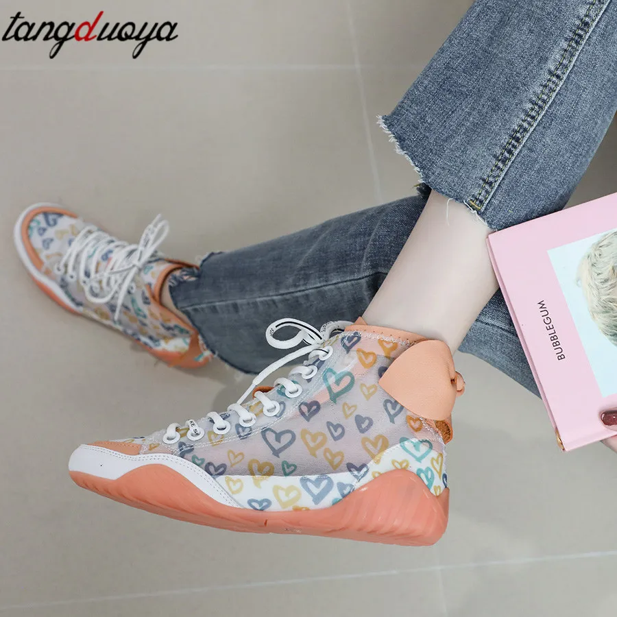 Женские прозрачные кроссовки стильные для пробежек и прогулок спортивные с