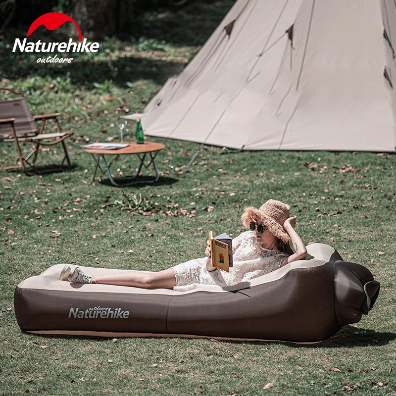 Надувной Пляжный диван Naturehike двухслойная надувная кровать для обеда ленивый