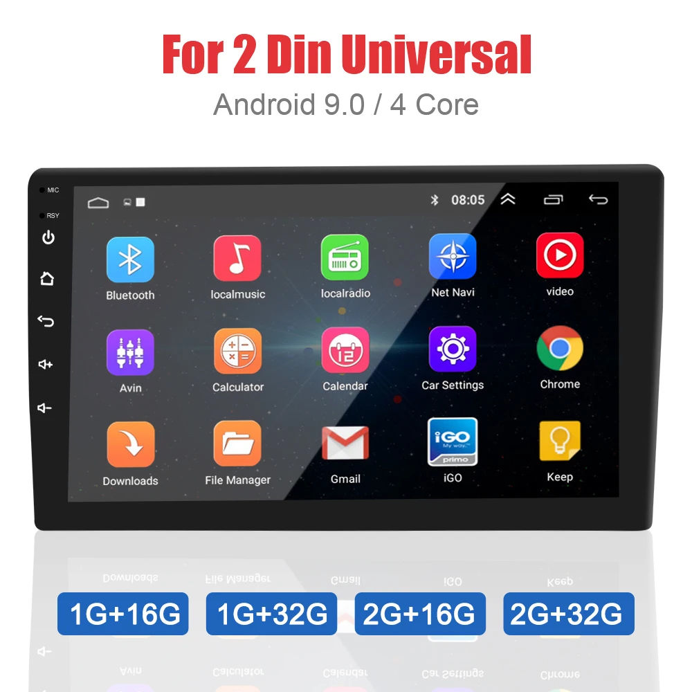 

Auto Stereo for Volkswagen Nissan Hyundai Kia Honda Toyota Ford Car Radio Multimedia Video Player 2 Din Universal Android 9.0