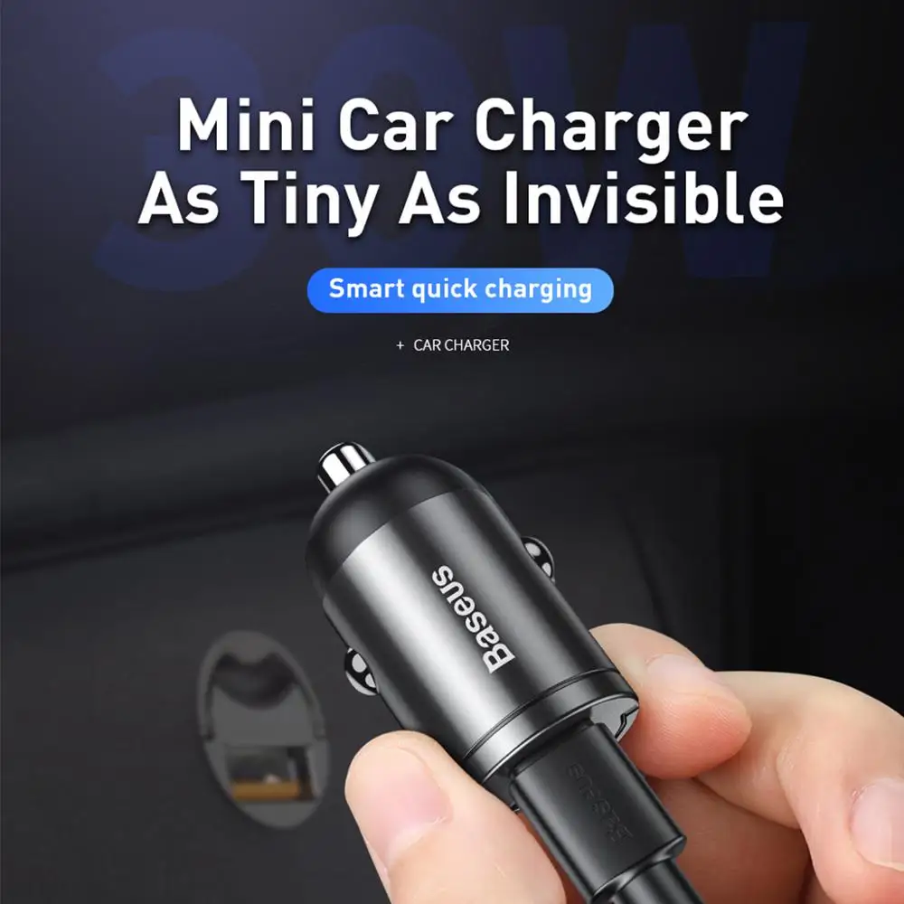 Baseus Quick Charge 4 0 3 USB Автомобильное зарядное устройство для iPhone 11 Pro Max Huawei P30 QC4.0 QC3.0 QC 5A