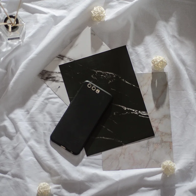 

Japanese Style Nail Art Photo Props Marble Background Paper Nail Work Display Board