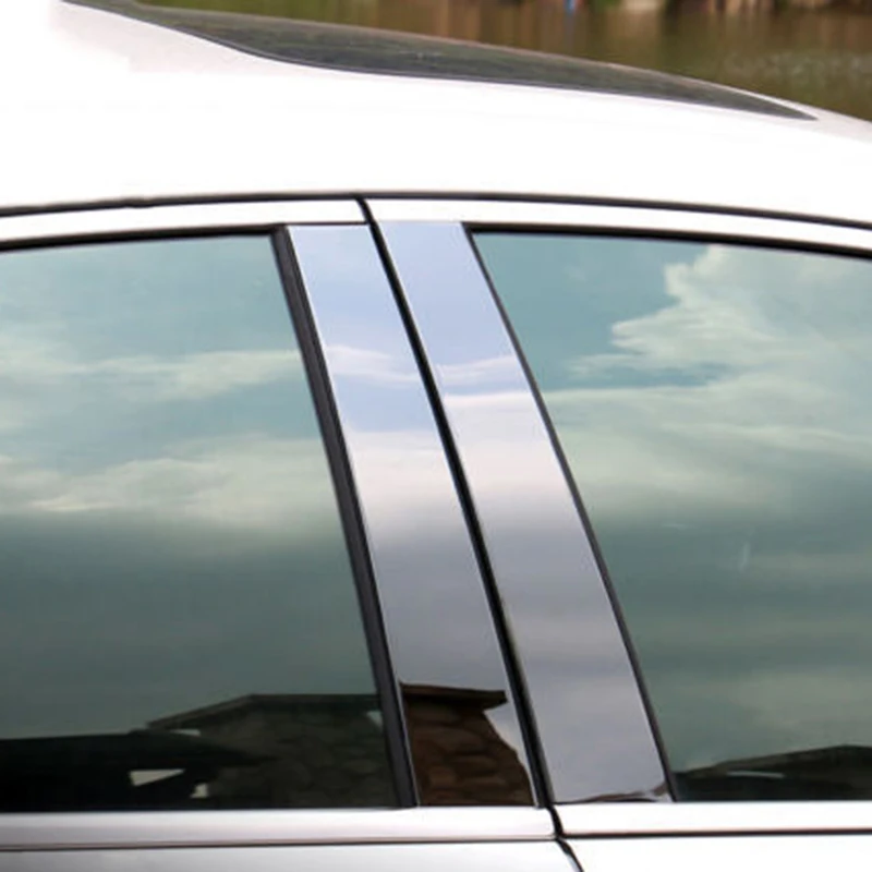 6 шт./компл. черная пластиковая оконная стойка отделка украшение крышка наклейка