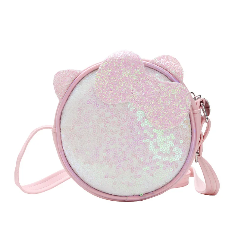 

Kids Mini Purse 2021 Cute Bow Crossbody Bag for Baby Girls Small Coin Pouch Little Girl Sequins Clutch Purses
