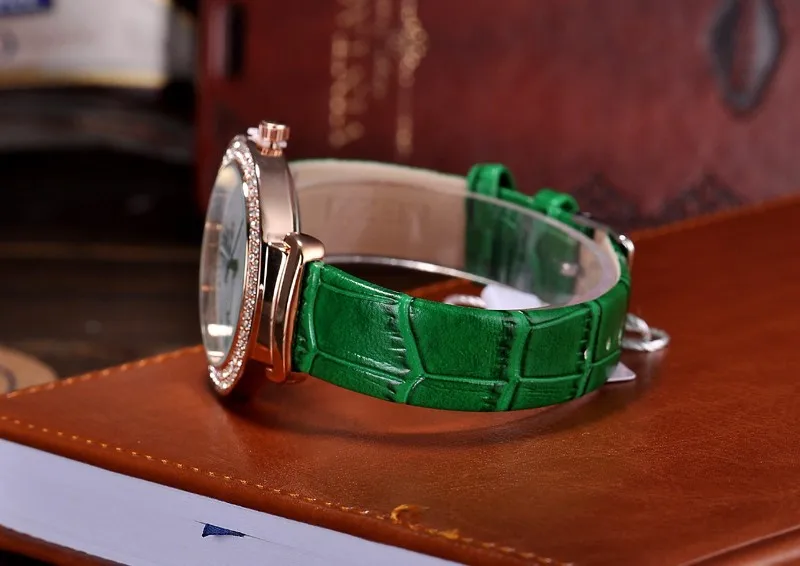 

Women's Leather Watches Classic Design Rectangular Femal Waterproof Watches fashion brand wristwatches