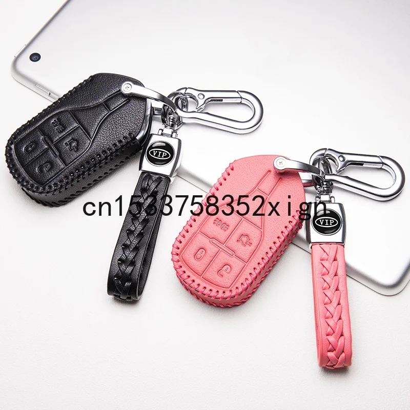 

High-grade leather key cover For Maserati Levante quattroporte ghibli car key bag buckle non-slip anti-collision