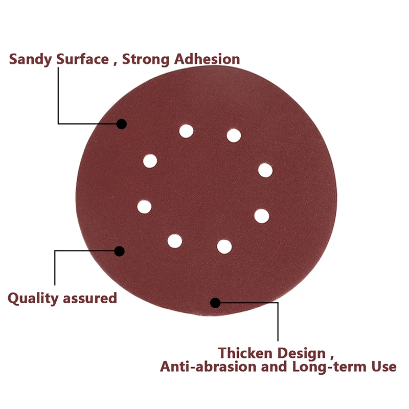 

120 Grits 125mm Sanding Disc Round Polishing Pads Abrasive Tool Sandpaper 5 Inch