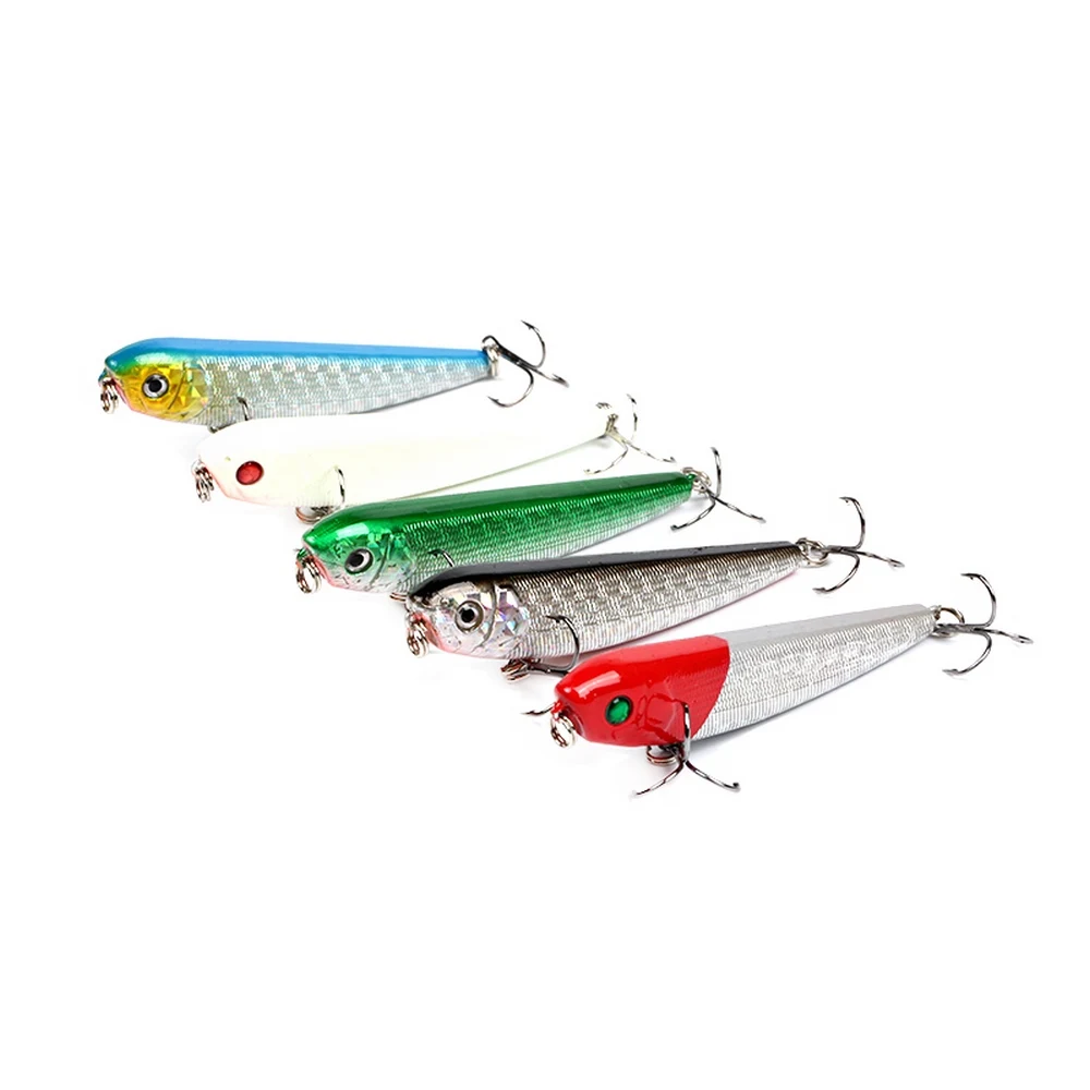 

1PC Pencil Fishing Lure Floating 8g 9cm 3D Artificial Bait Eye Painting Tackle Accessories Provocative Stroke YE0011