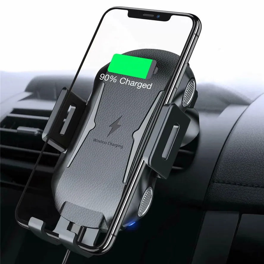 

10W Wireless Charger Car Phone Holder Induction Smart Sensor Charging Stand Mount For Samung S10 Note 10 iPhne 11 Pro Max