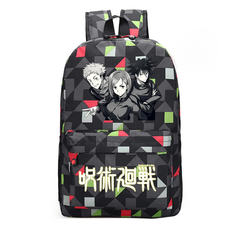 

Холщовый Рюкзак Унисекс с рисунком аниме, школьный ранец юютсу кайсен, дорожная сумка для ноутбука