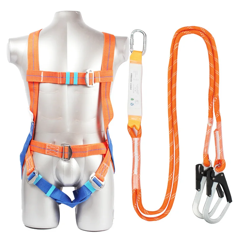 

DHL Safety Harness Five-point Systemic Safety belt with Double hook High-altitude operations Fall prevention Protect equipment