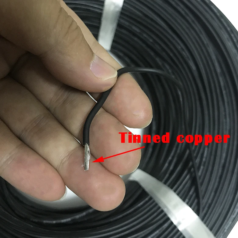 UL3239 18AWG/кремнийорганического каучука, сделанные из луженой Медный провод изолированный провод высокого Напряжение высокое Температура линия для модель самолета