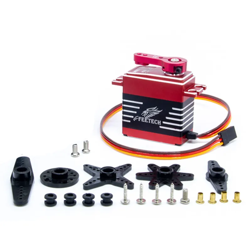 

ZK20 FEETECH 5835M High torque 7.4V 35kgDigital 180 Degree Metal Shell Steel Gear Iron Core splash-proof Servo for RC Car