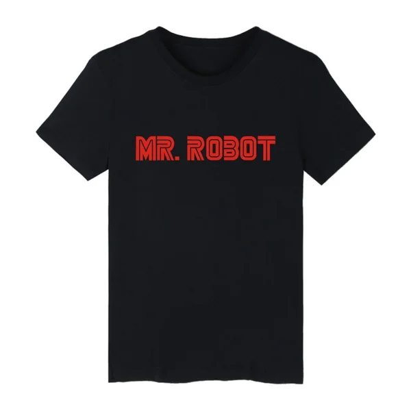 

Mr Robot модная и хип-хоп мультяшная простая печать классная и модная печать в стиле хип-хоп женские/мужские футболки