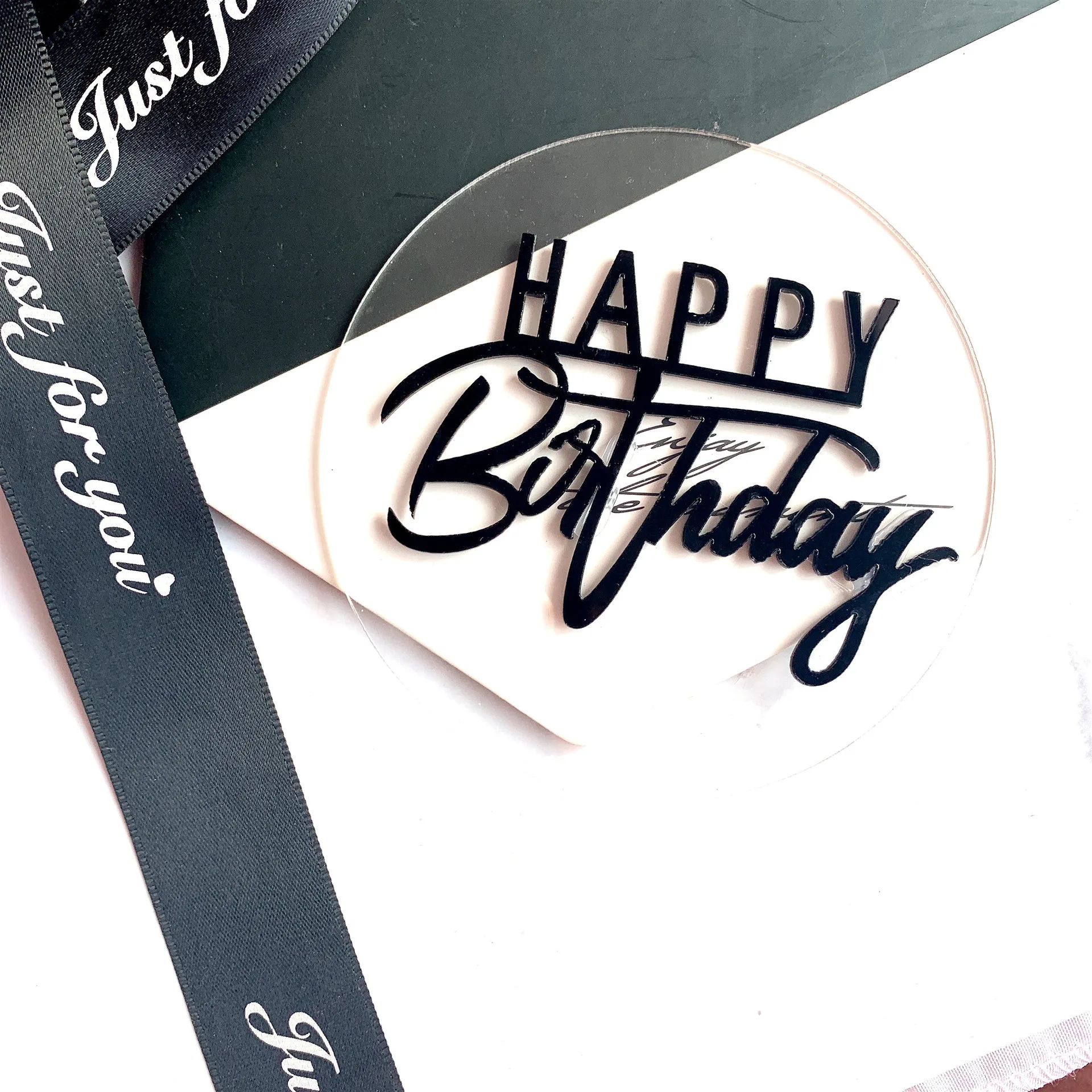 

Прозрачный акриловый топпер для торта GGFEIQ