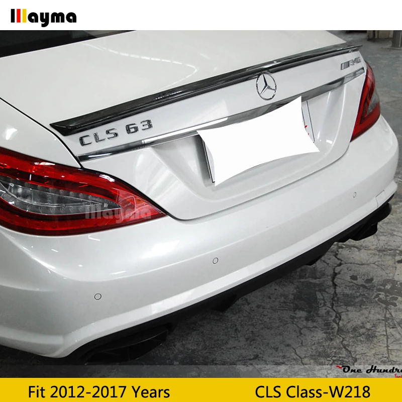 Спойлер для заднего багажника из углеродного волокна в стиле AMG Benz CLS Class CLS250 CLS350