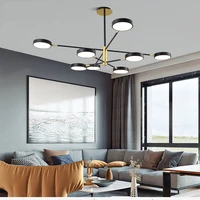modern minimalist nordic style led chandelier fashion creative 90 degree rotating lampshade living room macaron lamp bedroom hot