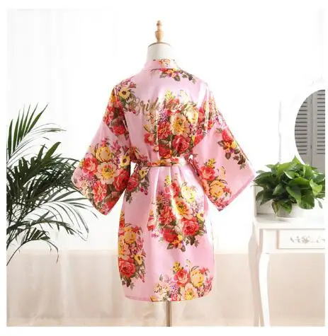 Платье подружки невесты с цветочным узором халат одежда для сна свадьбы халаты