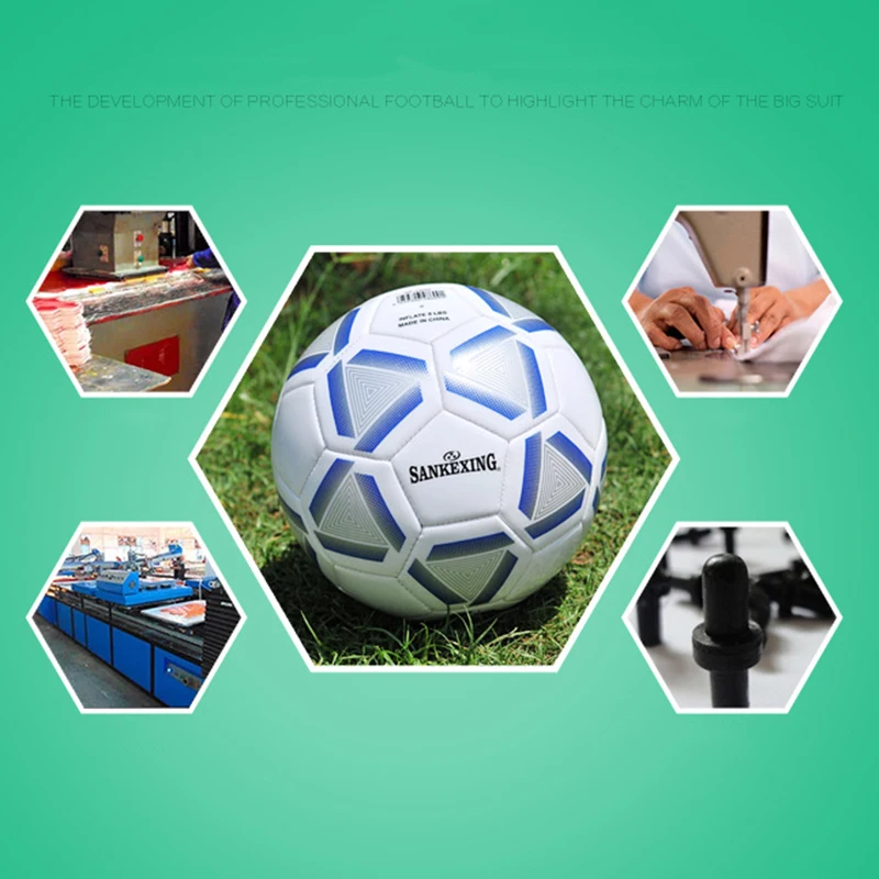 

Durable Football Size 5 Ballon With Ball Net Needle Soft Leather Training Supplies Wear-Resistance Indoor Outdoor Universal