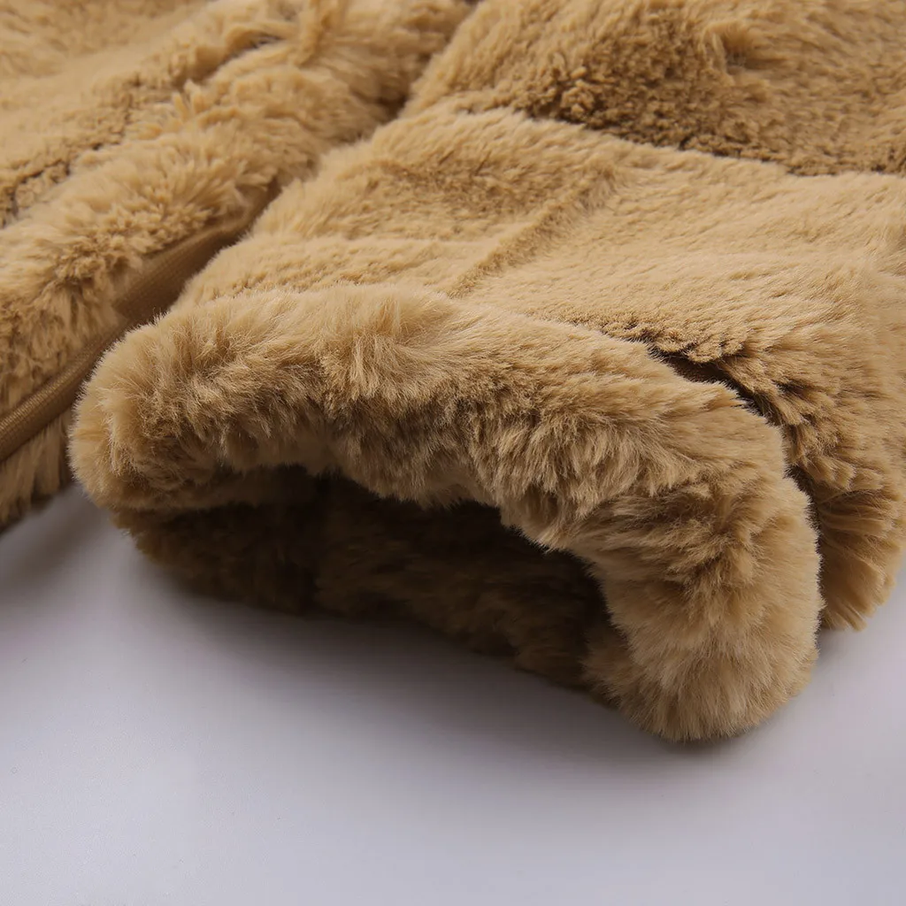 Женское пальто из искусственного меха Короткая Меховая куртка большого размера