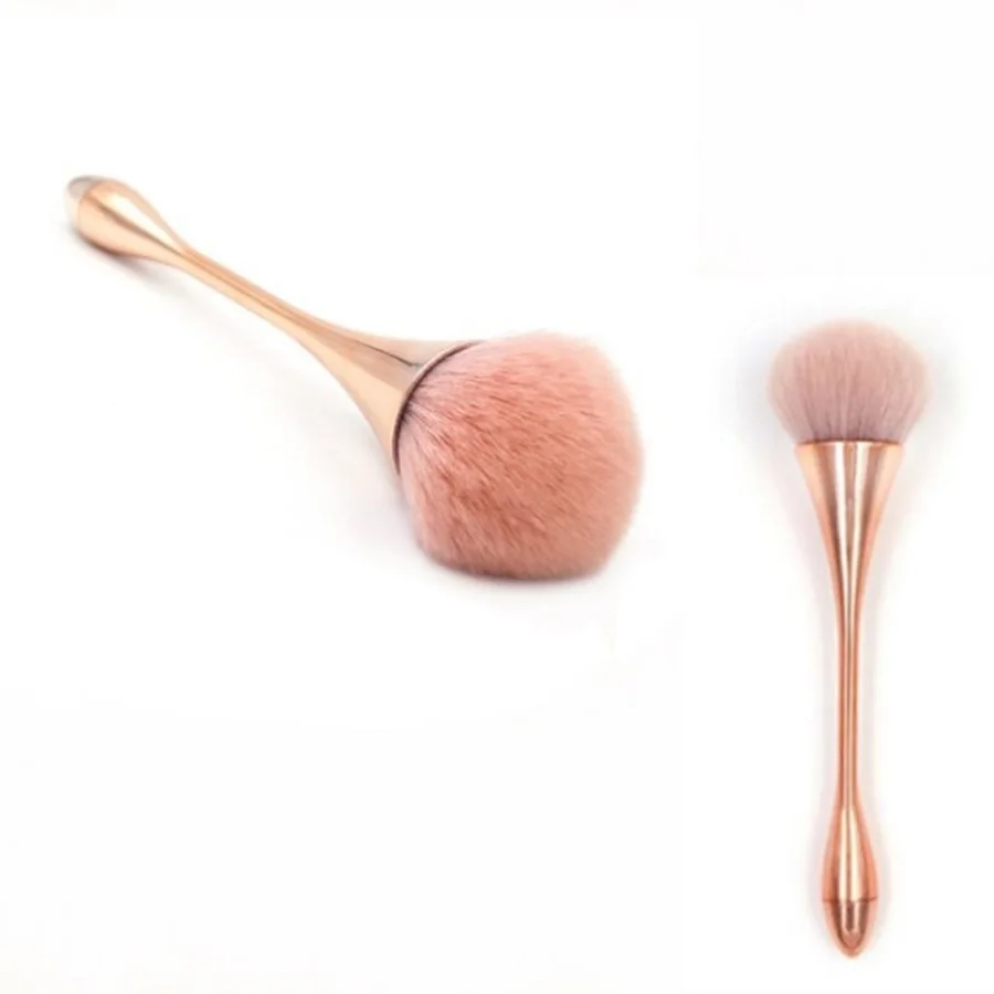 4 цвета одноцветная кисть для пудры розовое золото основы Мягкий косметический