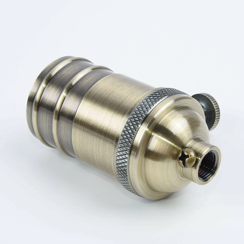 E27 винт Ретро винтажная медная лампа подвесные светильники держатель лампы