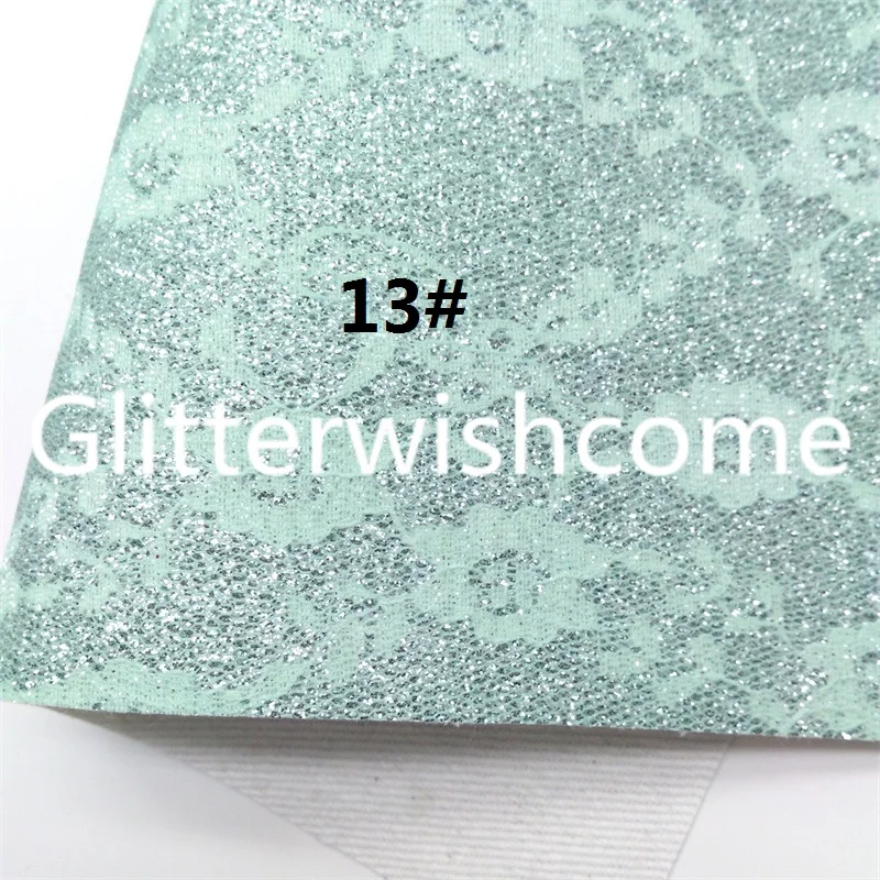 Glitterwishcome пастельных Цвета с кружевом и блестками Кожа тканевый Виниловый фон для