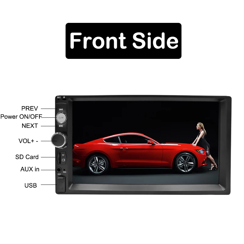 Автомобильный мультимедийный плеер стерео система под управлением Android с 7