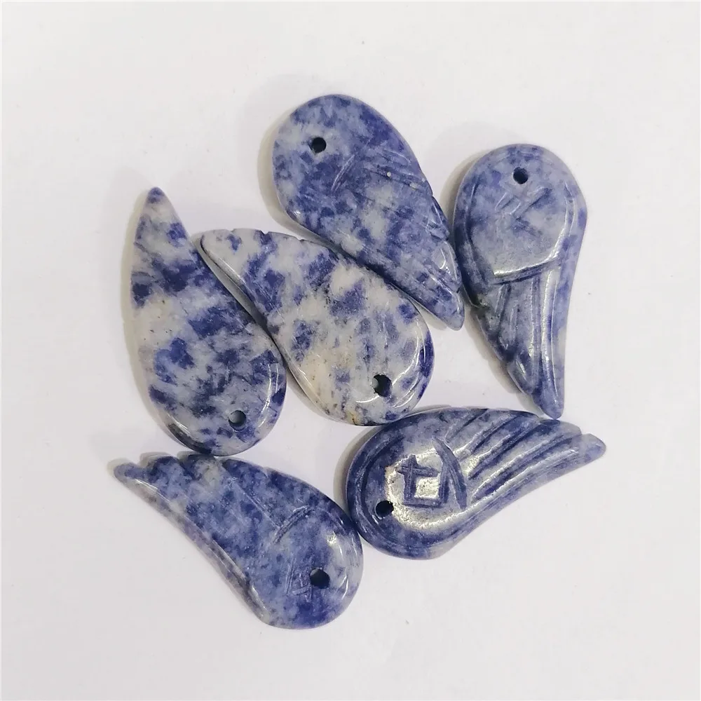 

Бусины Из Натурального синего кальдалита ручной работы для изготовления ожерелья, бижутерии, 10 шт., 30x16x5 мм