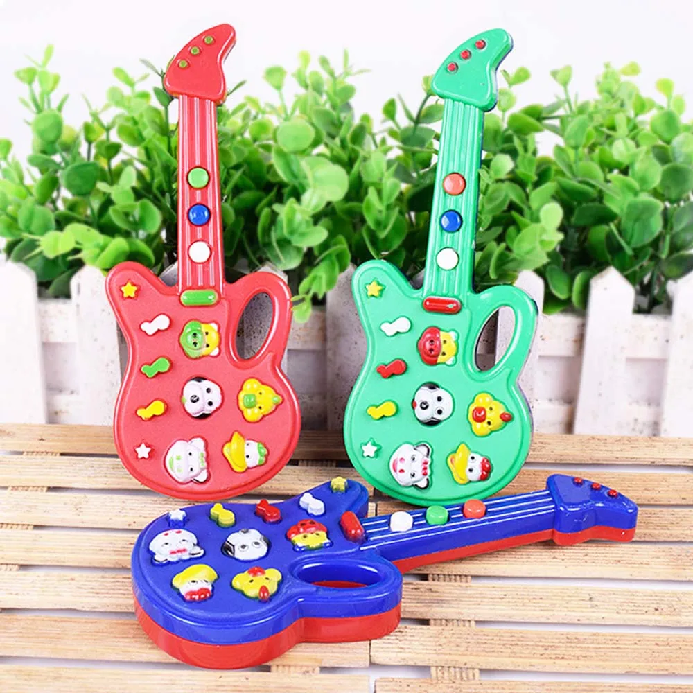 Детская электронная гитара Rhyme развивающий музыкальный звук детская музыкальная