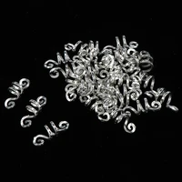 35pcs metal african hair rings beads cuffs tubes charms dreadlock dread hair braids jewelry decoration accessories gold silver
