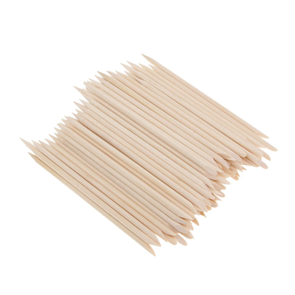 

100 шт. портативные насадки для дизайна ногтей, деревянные палочки, набор для маникюра и педикюра