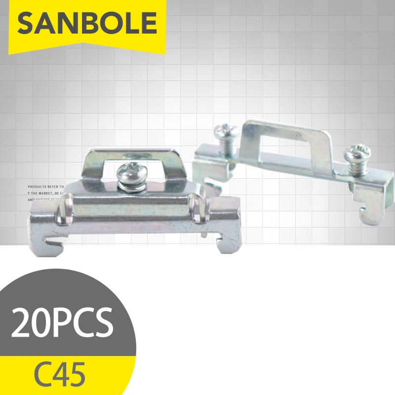 20 шт. Клеммная колодка стандартный тип направляющей C45 однослойный и двухслойный