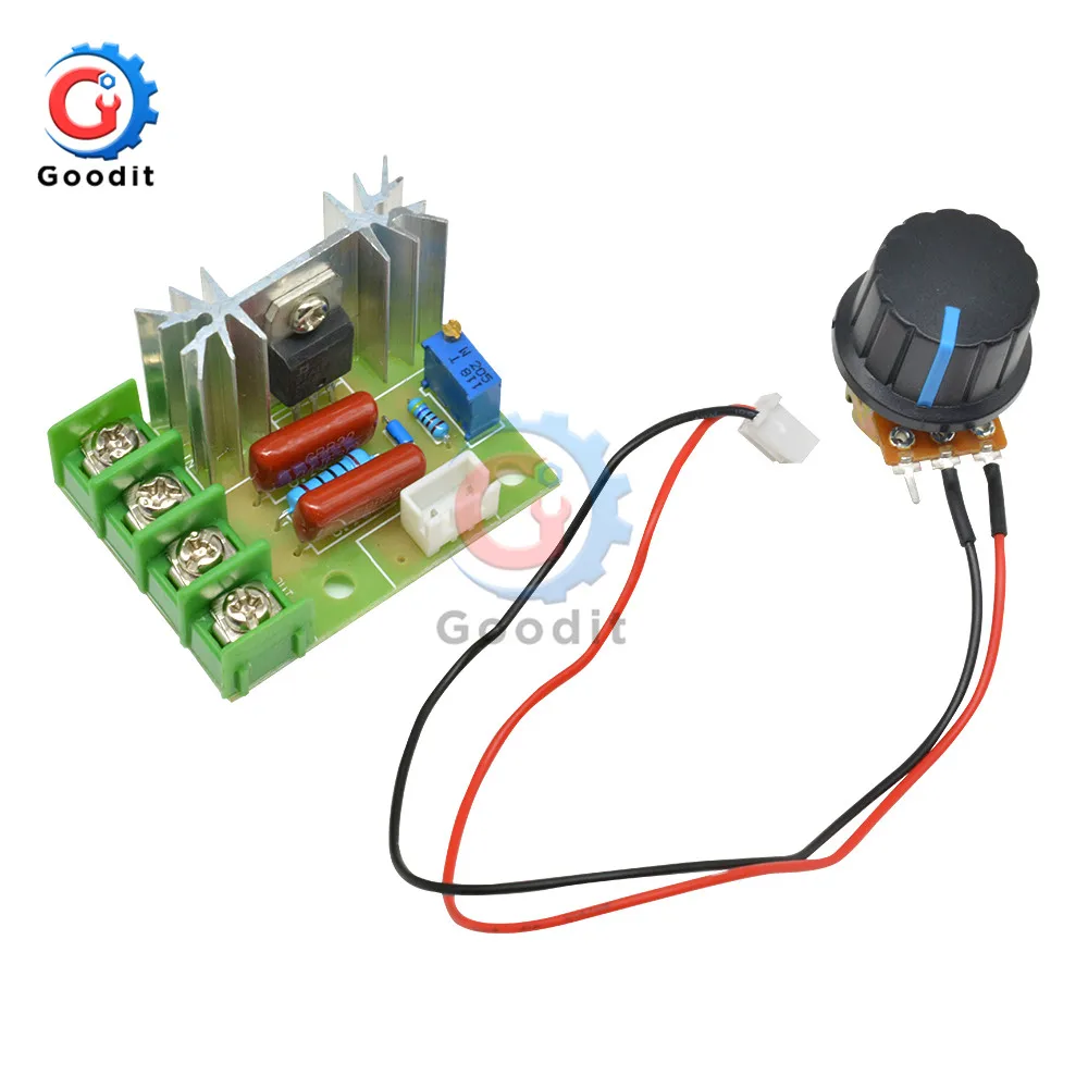 Регулятор напряжения SCR 50 220 В переменного тока 2000 Вт диммер контроллер скорости