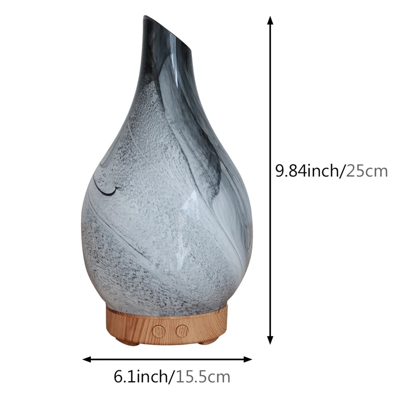 Usb 3D стеклянный ультразвуковой увлажнитель ароматерапия эфирное масло диффузор