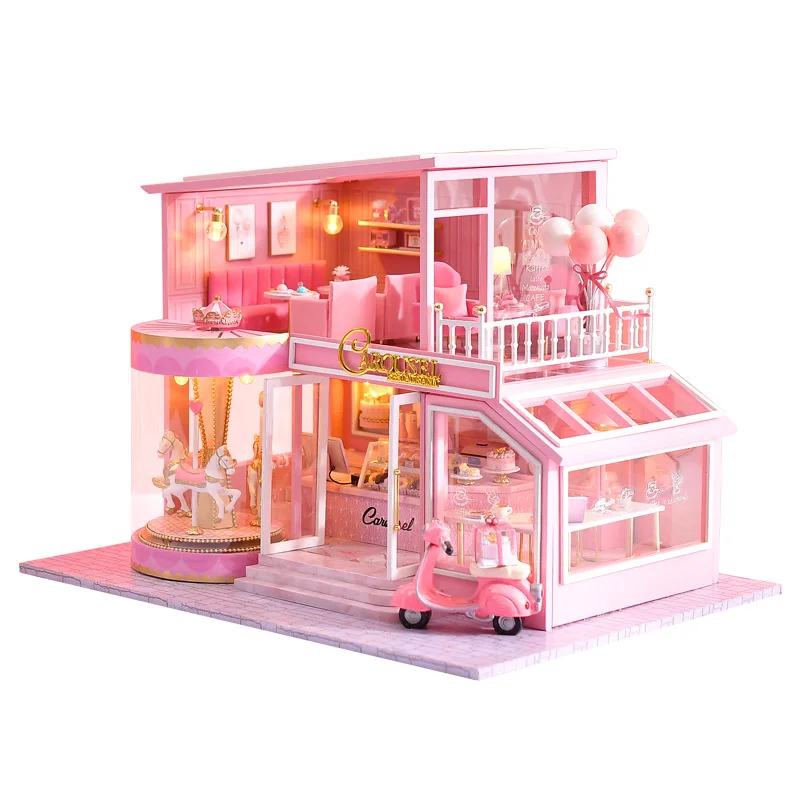 

Smart House adult decompression handmade DIY hut made collage model girl puzzle toys for birthday gifts.