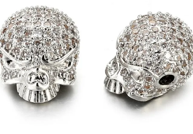 Корона Череп Леопард воин шлем микро проложить cz кубический цирконий