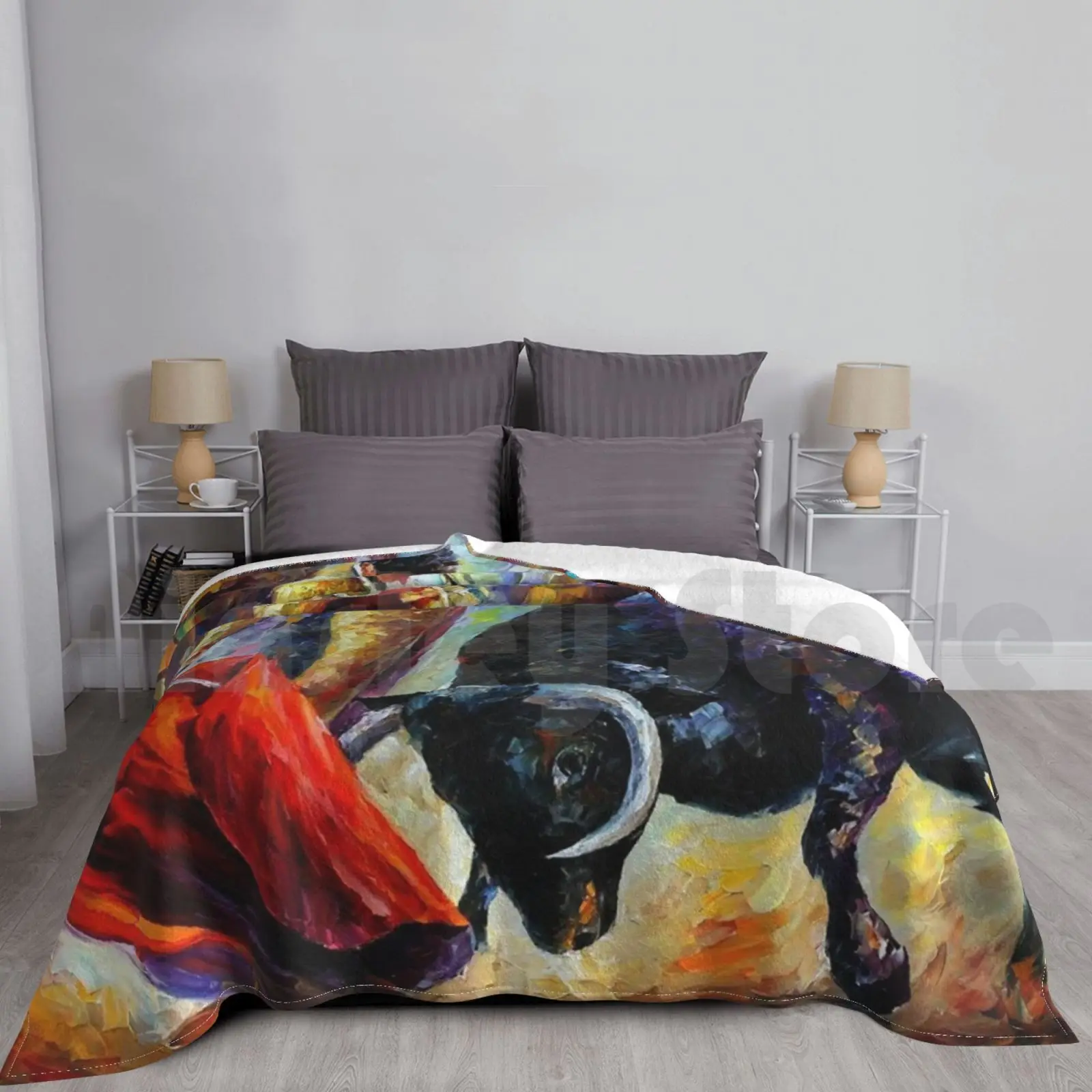 Модное одеяло Ole по индивидуальному заказу Bullfighting Испания культура Fiesta испанская