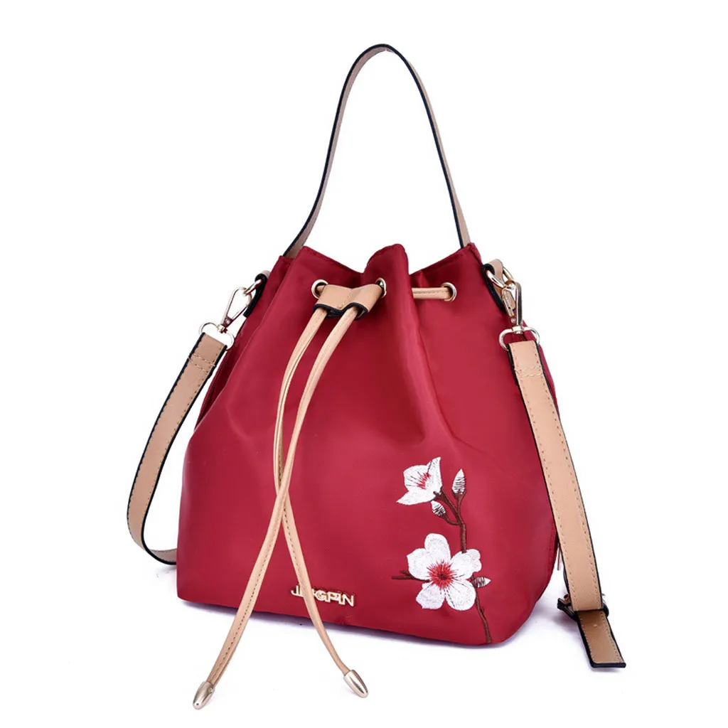 4 шт. модная сумка мешок с вышивкой через плечо для женщин девушек кошельки