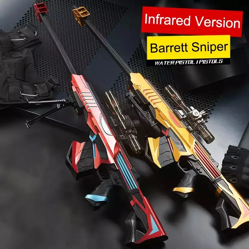 1 шт. игрушечная снайперская винтовка лазерный прицел с nerfs и водяными шариковыми
