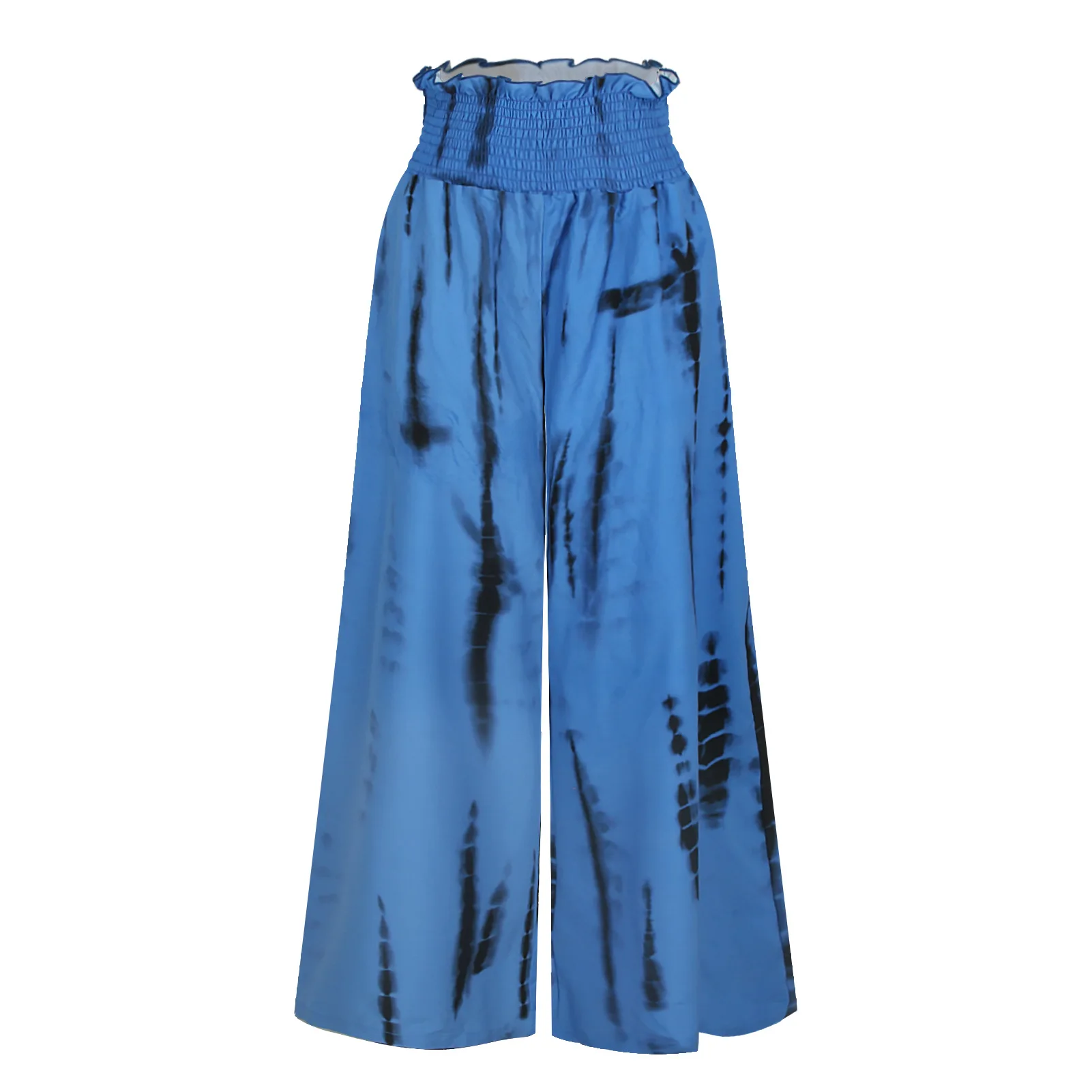 

2021 summer new product digital printing fashion wide-leg pants loose drape straight-leg pants European and American trendy casu