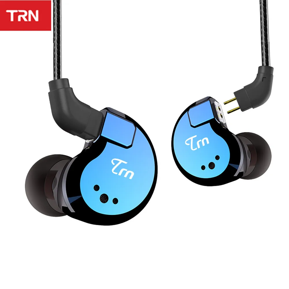 TRN V80 2BA+ 2DD гибридные металлические наушники-вкладыши HIFI DJ Monito спортивные наушники для бега ушные наушники гарнитура съемный кабель AS10 \ T2 \ V30
