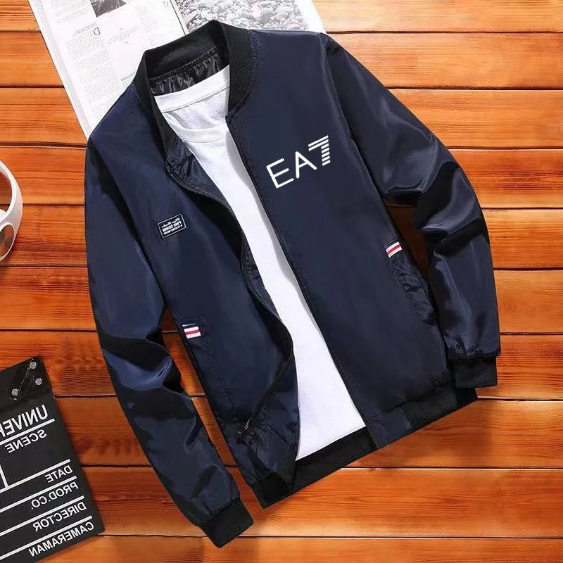 

New men's spring and autumn jacket men's jacket loose stretch casual windbreaker men's middle-aged sports outdoor clothes