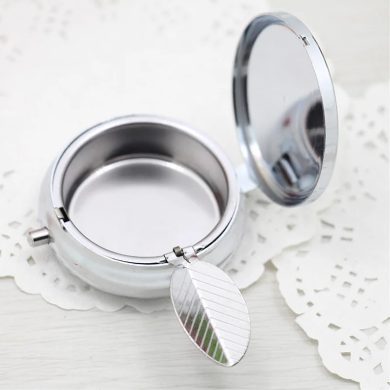 Пепельница круглой формы брелок экологически чистый портативный для мини