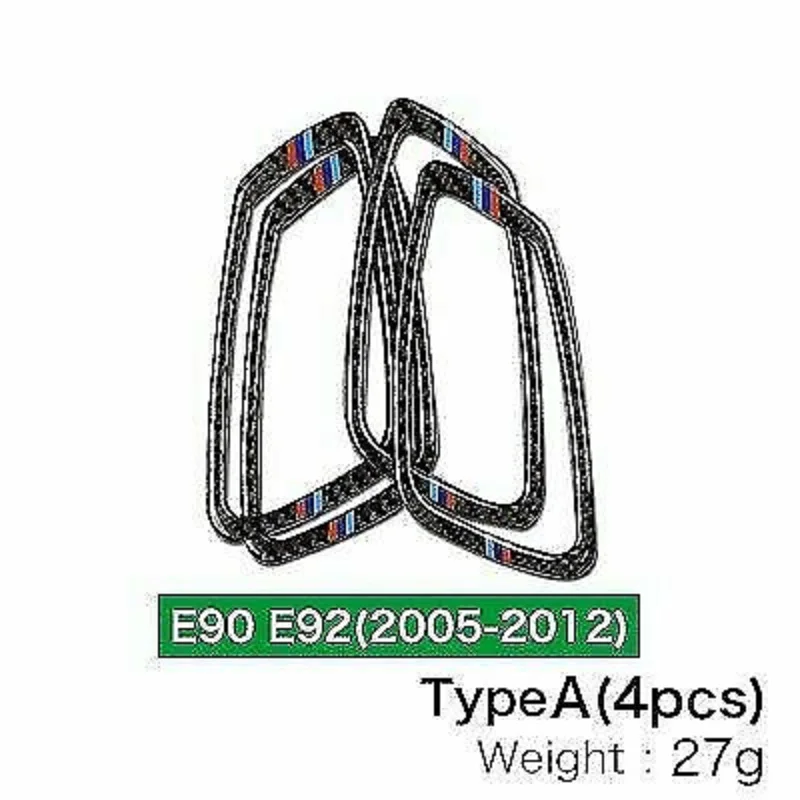 Накладка на внутреннюю дверную ручку из углеродного волокна для BMW E90 E92 3 серии