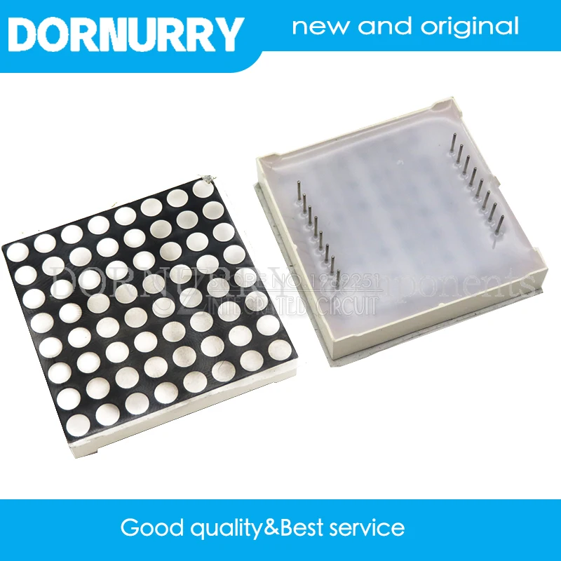 

1 шт. 5 мм Mini 8x8 красный светодиодный дисплей общий катод общий 16-контактный анодный точечный матричный модуль для Arduino 2088AS 2088BS dornurry