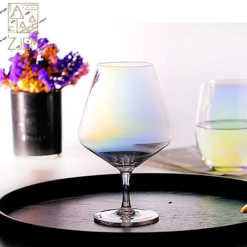 

Crystal Glass Champagne Glass Electroplating Wine Glass Colorful Bordeaux Wine Glass Cocktail Tasting Glass Color Decanter