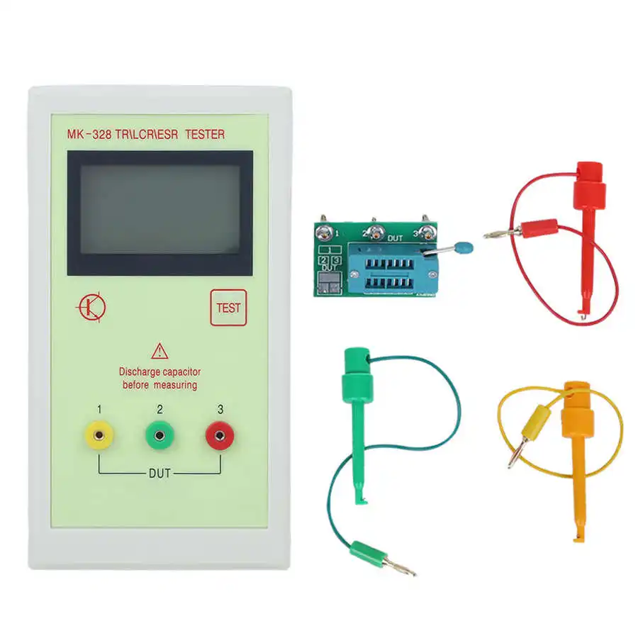 MK-328 Transistor Tester Inductance Capacitance Resistance Test Meters Electronic Meter TR LCR ESR Capacitor Resistor | Инструменты